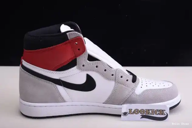 Bmlin Grey Jordan 1 OG Light Smoke High 555088-126 Air 0523